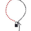 Sex & Mischief Ex's & Oh's Crystal Day Collar - Red/Black - Image 2