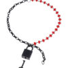 Sex & Mischief Ex's & Oh's Crystal Day Collar - Red/Black - Image 3