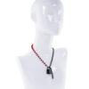 Sex & Mischief Ex's & Oh's Crystal Day Collar - Red/Black - Image 5