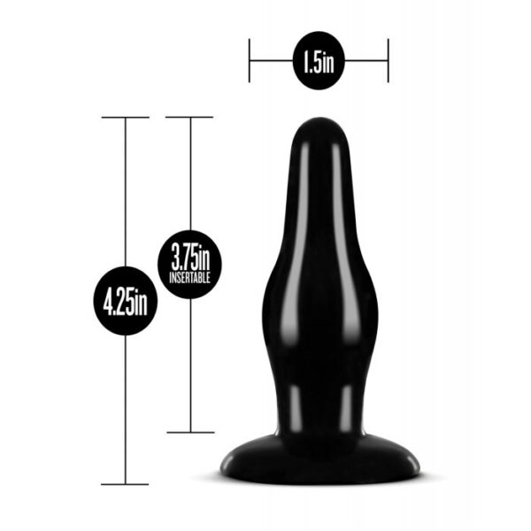 Blush Anal Adventures Pleasure Plug - Black - Image 5