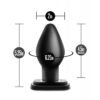 Blush Anal Adventures XL Plug - Black - Image 5