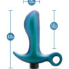 Blush Anal Adventures Teleportation Plug - Lunar Blue - Image 4