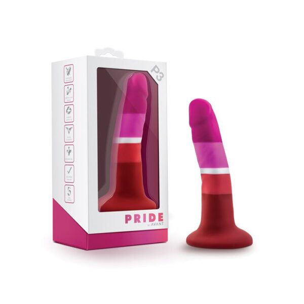 Blush Avant Lesbian Pride Silicone Dong