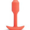 b-Vibe Vibrating Snug Plug - Small Orange - Image 4