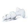 Glas 4" Beaded Glass Plug - Clear - Image 5