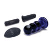 Glas 3.5" Rechargeable Vibrating Beaded Plug - Blue - Image 3