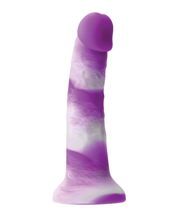 Colours Pleasures 7" Yum Yum Dildo - Purple - Image 3