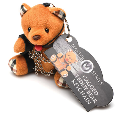 Gagged Teddy Bear Keychain